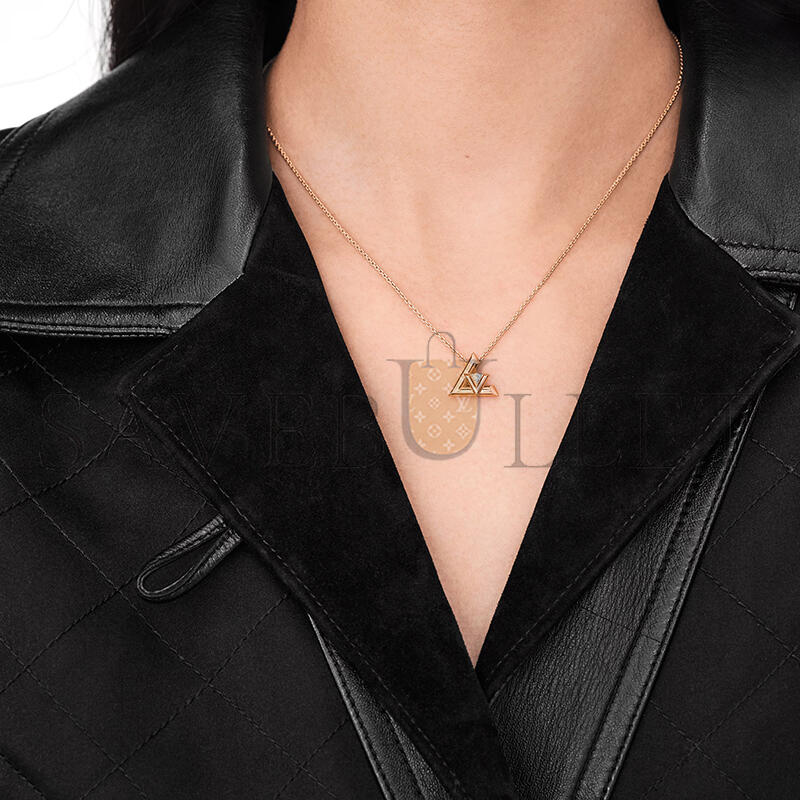 l0vis vvtt0n lv volt one small pendant, pink gold and D1am0nd q93813